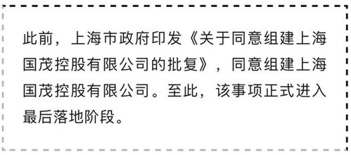 上海市政府批準(zhǔn)設(shè)立新國企，注冊資本130億元聚焦貿(mào)易經(jīng)紀(jì)